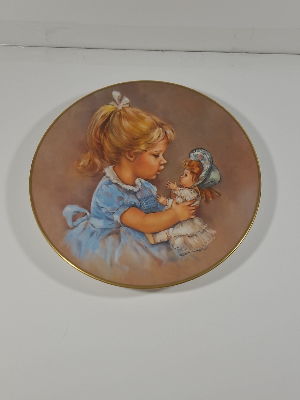 1977 " Becky and Baby " by Leo Jansen Decorative Collector Plate  #5570/7500